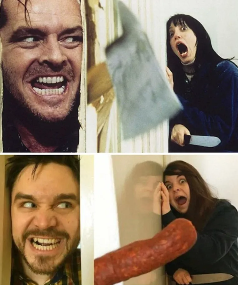 Ovaj par je 'ubio' karantensku dosadu: Rekreirali su scene iz poznatih filmova