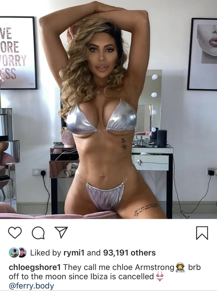 Reality zvijezda Chloe Ferry svoje fanove na društvenim mrežama počastila je seksi fotografijama. Foto: Profimedia