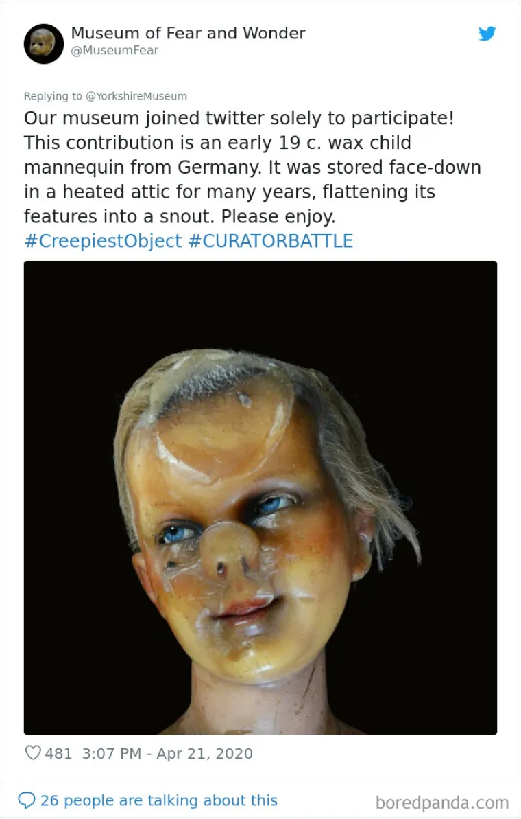 STVARI OD KOJIH SU SATKANE NOĆNE MORE: Kustosi izabrali najjezivije eksponate iz muzeja koji lede krv u žilama