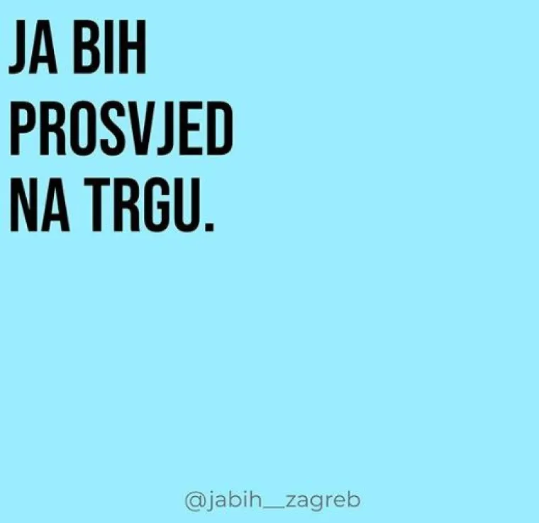 'JA BIH U H20': Zagrepčani napravili Instagram sa svim željama tijekom izolacije