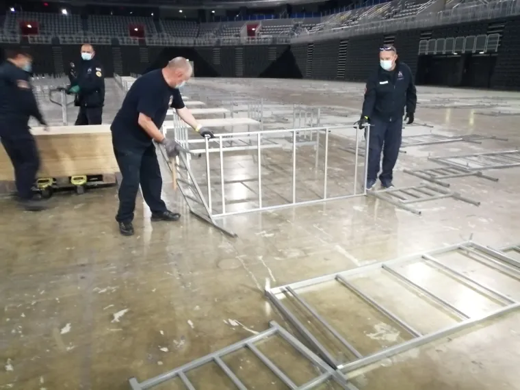 Arena nam nije potrebna: Počela je demontaža jer imamo povoljnu epidemiolo&scaron;ku situaciju