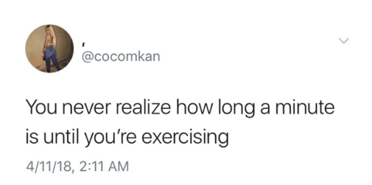 Ne shvaćate koliko je duga minuta sve dok ne vježbate