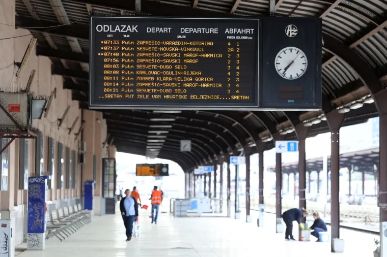 NORMALIZACIJA ŽELJEZNIČKOG PROMETA: Na zagrebačkom Glavnom kolodvoru nema većih gužvi