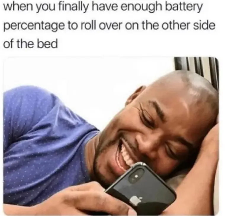 Onaj predivni osjećaj kada se baterija na mobitelu dovoljno napuni da se možemo okrenuti na drugu stranu
