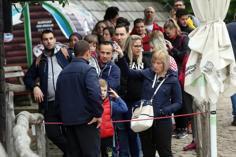 Gužva na Plitvičkim jezerima