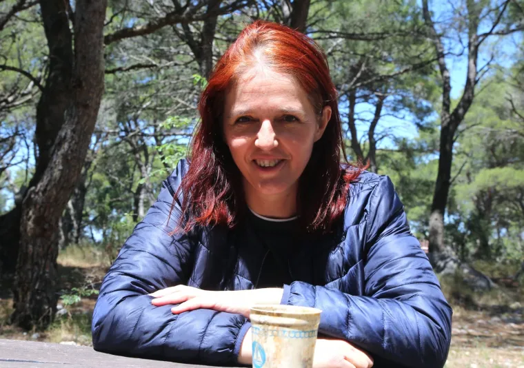 S jogurtom je pozirala i Anita Babačić Ajduk, ravnateljica Javne ustanove Priroda Šibensko - kninske županije