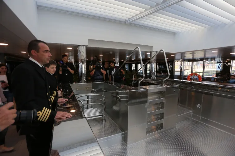 21.05.2020., Rijeka - Polarni kruzer Scenic Eclipse izgrađen u brodogradilistu Uljanik za australsku Scenic Grupu. Photo: Goran Kovacic/PIXSELL