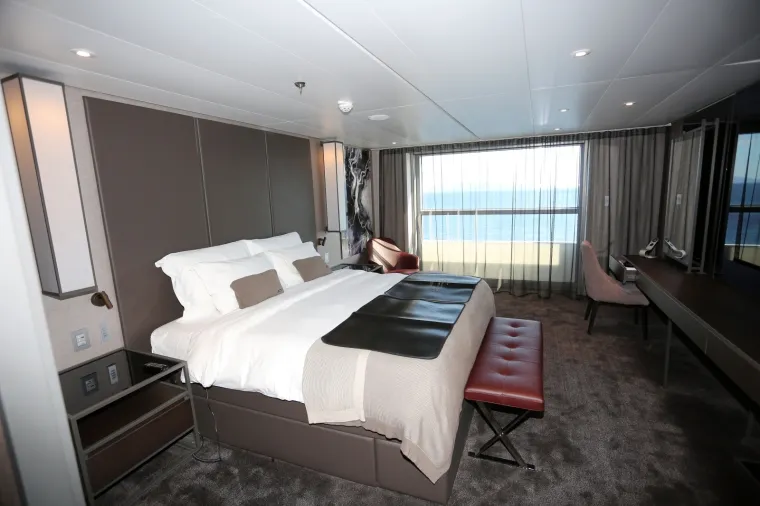 21.05.2020., Rijeka - Polarni kruzer Scenic Eclipse izgrađen u brodogradilistu Uljanik za australsku Scenic Grupu. Photo: Goran Kovacic/PIXSELL