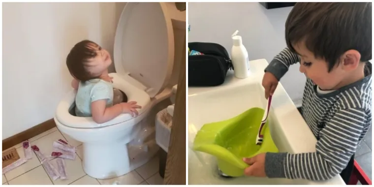 Osim &scaron;to roditelji nakon rođenja djece imaju neograničen pristup slatkoći, ljubavi i sreći, moraju se nositi i s nekim nepredviđenim situacijama u kojima se njihovi anđeli pretvaraju u vragolane. Budući da ih ne mogu izbjeći, ponekad smognu snage da se nasmiju svim nesta&scaron;lucima svojih potomaka. Srećom, ovi su roditelji zabilježili takve pothvate i 
morate priznati da zaista imaju živce od čelika.