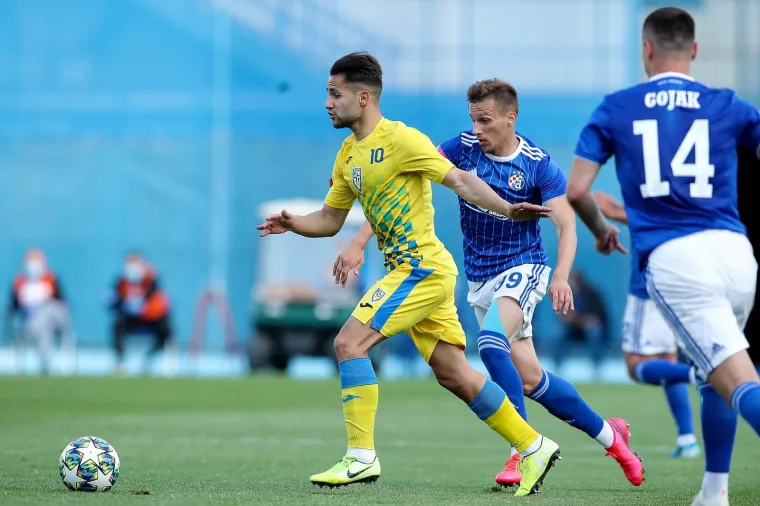 29.05.2020., Stadion Maksimir, Zagreb - Prijateljska utakmica, GNK Dinamo – NK Inter Zapresic pred praznim tribinama. Borislav Aleksandrov Tsonev,Mislav Orsic
Photo: Goran Stanzl/PIXSELL