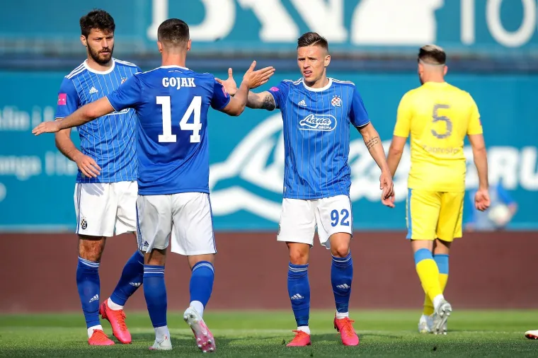 29.05.2020., Stadion Maksimir, Zagreb - Prijateljska utakmica, GNK Dinamo – NK Inter Zapresic pred praznim tribinama. Kadzior Damian
Photo: Goran Stanzl/PIXSELL