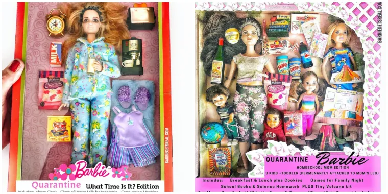 Tonia Ruiz godinama se borila protiv nerealističnih Barbie lutki koje djevojčicama nameću nemoguće standarde ljepote. Nedavno je pak otkrila da su dana&scaron;nje lutke puno realističnije nego &scaron;to su bile pa je svoje slobodno vrijeme u izolaciji iskoristila za kreiranje lutki u karanteni. Ima tu neispavane Barbie, medicinske sestre junakinje, Kena koji je stalno na Zoom sastancima... Budući da se s rezultatima svi mogu poistovjetiti, Barbike su u kratkom roku postale pravi hit.