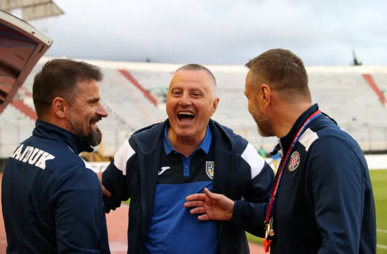 05.06.2020., stadion Poljud, Split - Hrvatski Telekom Prva liga, 27. kolo, HNK Hajduk -NK Inter Zapresic. Atmosfera peije pocetka utakmice.
Photo: Ivo Cagalj/PIXSELL