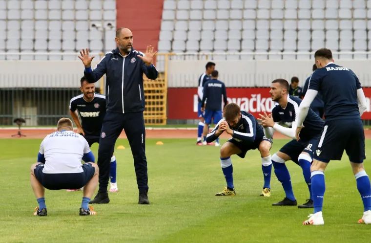 05.06.2020., stadion Poljud, Split - Hrvatski Telekom Prva liga, 27. kolo, HNK Hajduk -NK Inter Zapresic. Atmosfera peije pocetka utakmice. Igor Tudor
Photo: Ivo Cagalj/PIXSELL