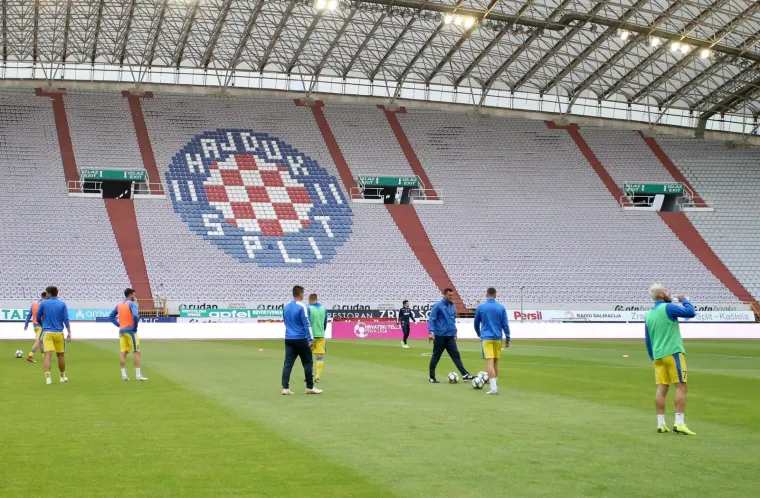 05.06.2020., stadion Poljud, Split - Hrvatski Telekom Prva liga, 27. kolo, HNK Hajduk -NK Inter Zapresic. Atmosfera peije pocetka utakmice.
Photo: Ivo Cagalj/PIXSELL