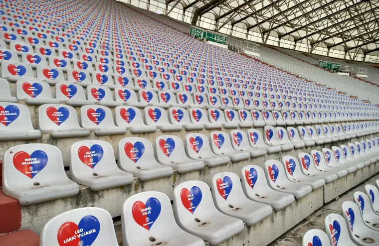 05.06.2020., stadion Poljud, Split - Hrvatski Telekom Prva liga, 27. kolo, HNK Hajduk -NK Inter Zapresic. Atmosfera peije pocetka utakmice.
Photo: Ivo Cagalj/PIXSELL