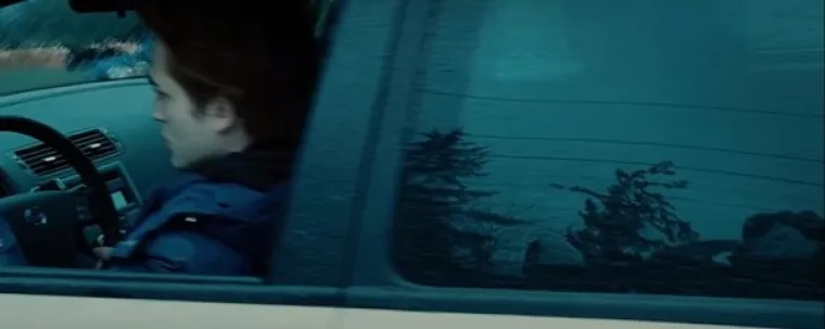 Snimateljska ekipa, koja nisu bili vampiri, može se vidjeti u odrazima prozora automobila. Ovo je standardna greška koja se može vidjeti u mnogim filmovima.