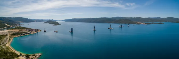 Pelje&scaron;ki most napreduje iz dana u dan: Pogledajte kako to izgleda iz zraka