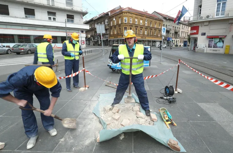 Petek ismijao Bandića: Na Trgu hrvatskih velikana počeli radovi na izgradnji podzemne željeznice