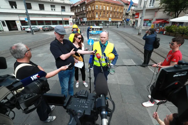Petek ismijao Bandića: Na Trgu hrvatskih velikana počeli radovi na izgradnji podzemne željeznice