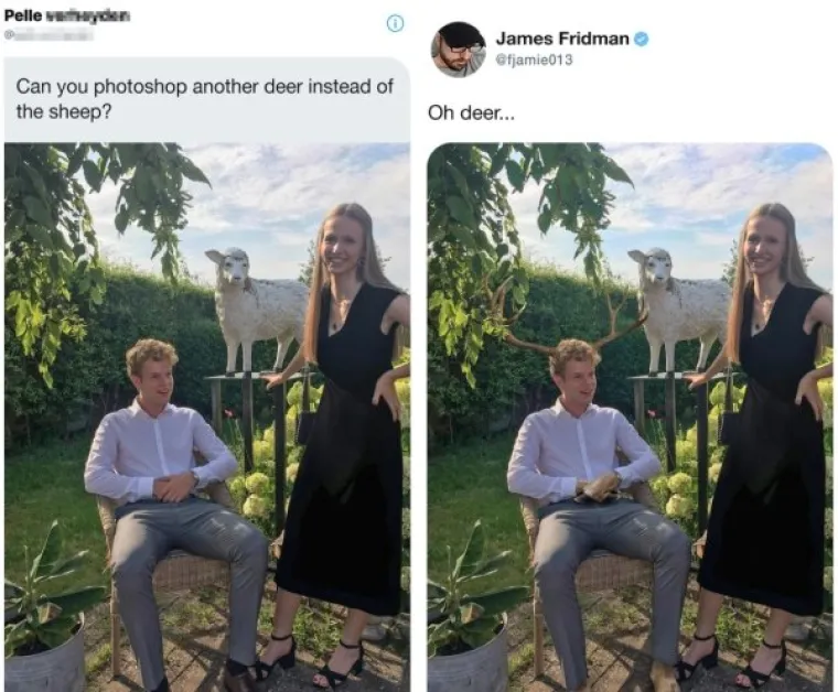 DOBILI SU ŠTO SU TRAŽILI: Zamolili frajera da ih fotošopira, ali ovome se nisu nadali