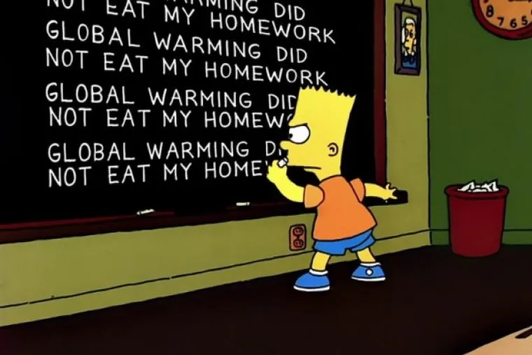 SJEĆATE LI SE SVIH BARTOVIH ŠKRABOTINA NA PLOČI? Ako vas ovo ne uvjeri da Simpsoni vide u budućnost, onda vam nema pomoći