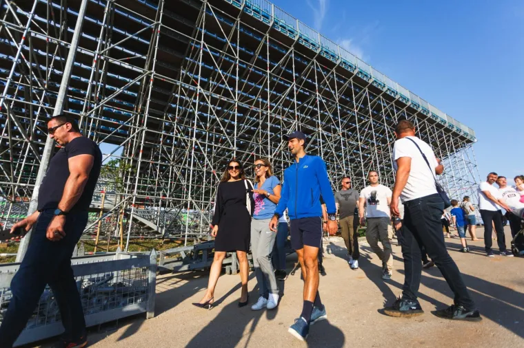 16.06.2020 Zadar - Novak Djokovic obisao je terene na zadarskom Visnjiku gdje ce se igrati Adria Tour. Iva Majoli Photo: Marko Dimic/PIXSELL