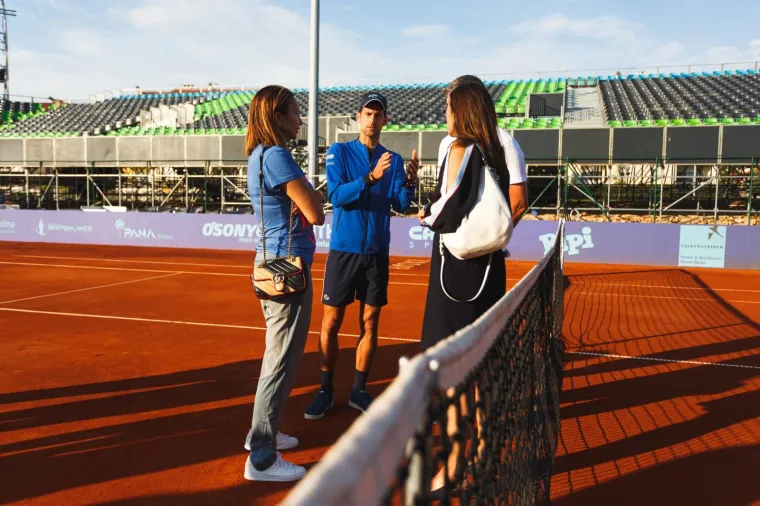 16.06.2020 Zadar - Novak Djokovic obisao je terene na zadarskom Visnjiku gdje ce se igrati Adria Tour. Iva Majoli Photo: Marko Dimic/PIXSELL