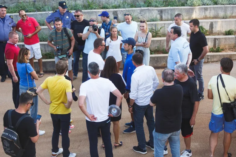 16.06.2020 Zadar - Novak Djokovic obisao je terene na zadarskom Visnjiku gdje ce se igrati Adria Tour. Photo: Marko Dimic/PIXSELL