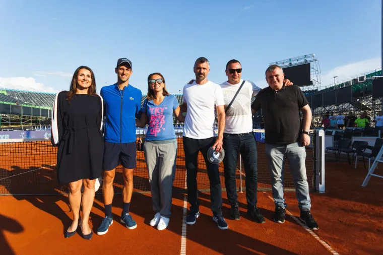 16.06.2020 Zadar - Novak Djokovic obisao je terene na zadarskom Visnjiku gdje ce se igrati Adria Tour. Goran Ivanisevic, Iva Majoli Photo: Marko Dimic/PIXSELL