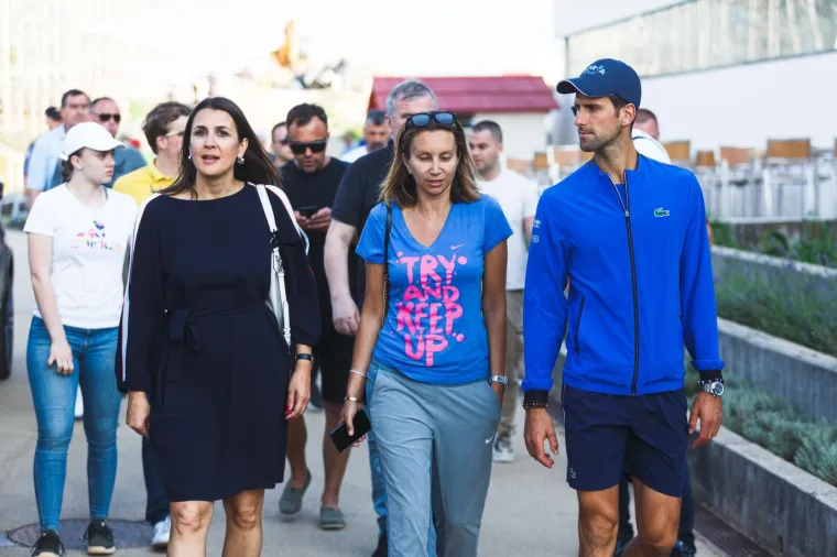 16.06.2020 Zadar - Novak Djokovic obisao je terene na zadarskom Visnjiku gdje ce se igrati Adria Tour. Iva Majoli Photo: Marko Dimic/PIXSELL
