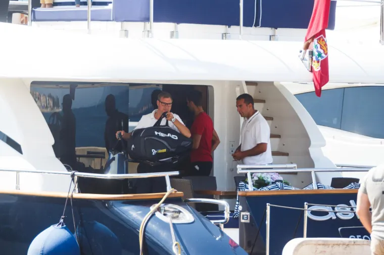EKSKLUZIVNO 17.06.2020., Zadar - Jahta u kojoj je boravila obitelj Đokovic.