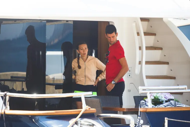 Novak Đokovic sa suprugom Jelenom