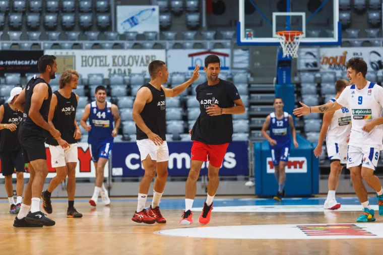 Marin Čilić, Borna Ćorić, Novak Đoković