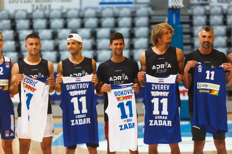 Borna Ćorić, Grigor Dimitrov, Novak Djokovic, Alexander Zverev, Goran Ivani&scaron;ević