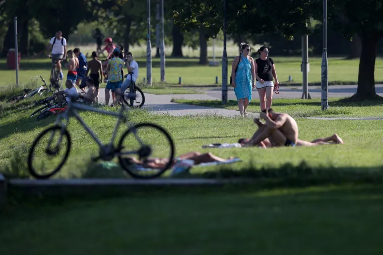 Spas od vrućina na zagrebačkom jezeru Jarun