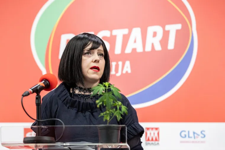 MIRELA HOLY PREDSTAVILA 'LEX CANNABIS': U žardinjeru iza SDP-a posadila jednu biljku