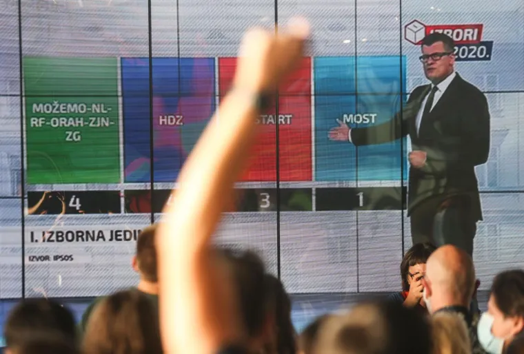 Prvi put na izborima: Pogledajte reakcije koalicije Možemo! nakon izlaznih anketa