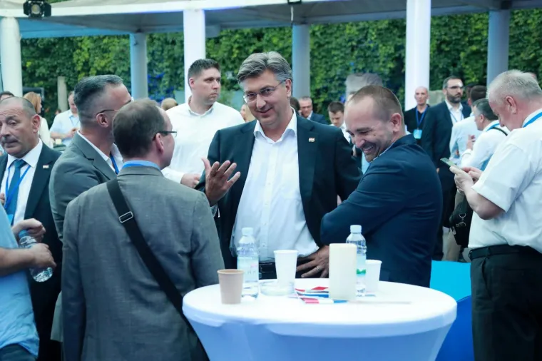 05.07.2020., Zagreb - Docek izbornih rezultata u stozeru HDZ-a u Arheoloskom muzeju. Andrej Plenkovic Photo: Sanjin Strukic/PIXSELL