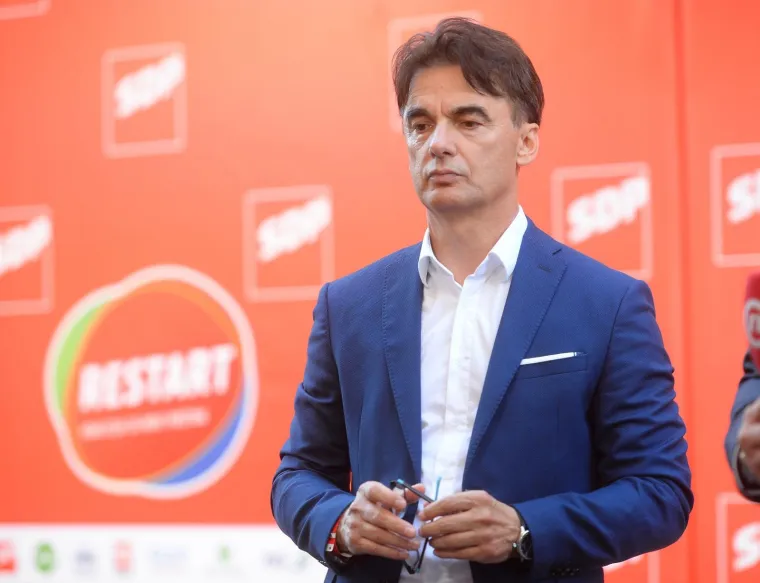 05.07.2020., Zagreb - Docek izbornih rezultata u stozeru Restart koalicije u prostorijama SDP-a na Iblerovom trgu. Branko Grcic  Photo: Marko Prpic/PIXSELL