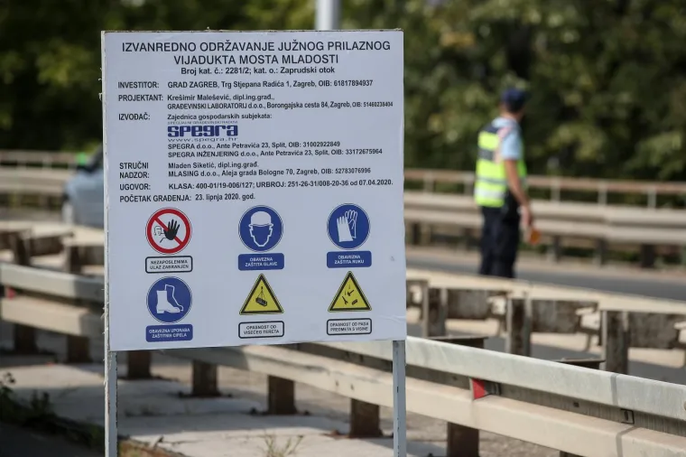 Prometne gužve u Zagrebu: Počela sanacija Mosta mladosti, trajat će godinu dana