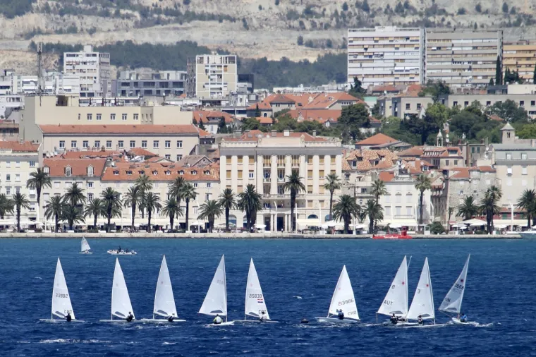 Prekrasan prizor u splitskom akvatoriju: Trening jedriličara uoči Prvenstva Hrvatske