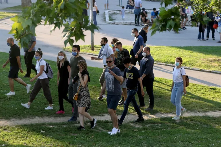 08, jul, 2020, Beograd - Dolazak lidera Pokreta slobodnih građana Sergeja Trifunovića na protest ispred Skup&scaron;tine Srbije. Foto: Antonio Ahel/ATAImages