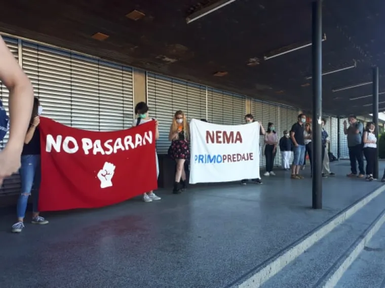 Prosvjed na Filozofskom fakultetu! Rektor Boras na kontroverzan način smijenio dekanicu Vlahović &Scaron;tetić