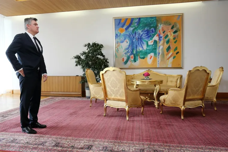 Predsjednik HDZ-a stigao na Pantovčak: Milanović se htio rukovati, Plenković mu pružio lakat
