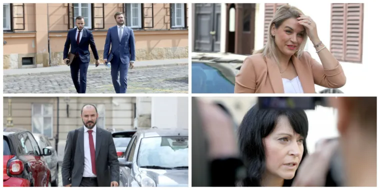 Prvi put zasjeda nova Vlada: Ministri i ministrice stigli u Banske dvore