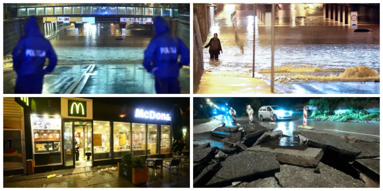 Potop paralizirao Zagreb, ovako je to izgledalo: Kataklizma u centru grada, neki su doslovce spa&scaron;avali živu glavu!