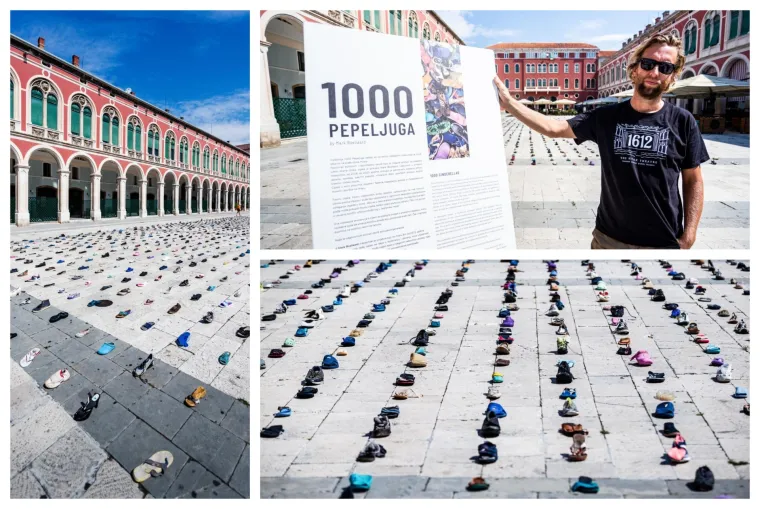 Kolekcija koje bi se posramila i Pepeljuga: Tisuću cipela završilo na splitskim Prokurativama sa snažnom ekološkom porukom
