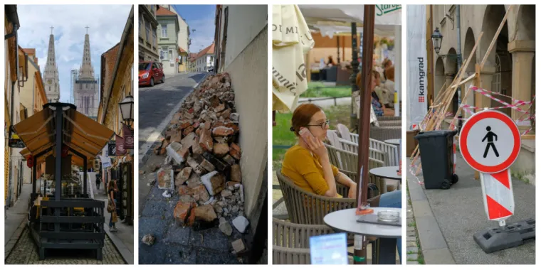 Metropola je pusta: Turista nema, terase zjape prazne, a ra&scaron;či&scaron;ćavanje od posljedica potresa jo&scaron; traje