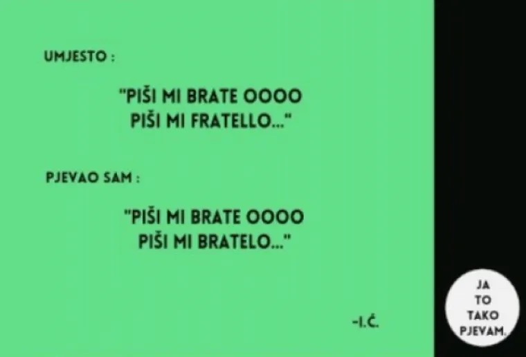 "Oti&scaron;la je da nije jela": Ove smo stihove čitavo vrijeme krivo pjevali